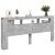 Tăblie de pat cu LED, gri beton, 220x18,5x103,5 cm, lemn GartenMobel Dekor