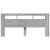 Tăblie de pat cu LED, gri sonoma, 220x18,5x103,5 cm, lemn GartenMobel Dekor