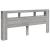 Tăblie de pat cu LED, gri sonoma, 220x18,5x103,5 cm, lemn GartenMobel Dekor