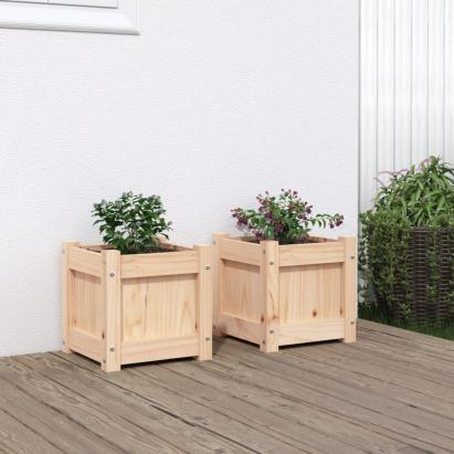 Jardiniere de grădină, 2 buc., lemn masiv de pin GartenMobel Dekor