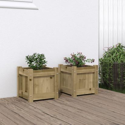 Jardiniere de gradina , 2 buc., lemn de pin impregnat GartenMobel Dekor