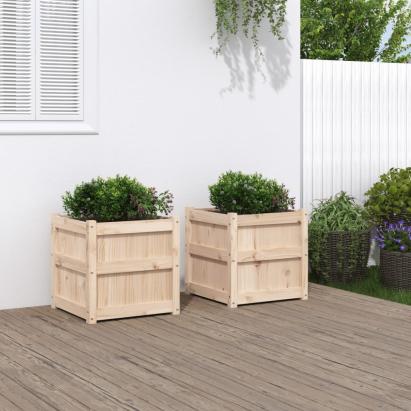 Jardiniere de grădină, 2 buc., lemn masiv de pin GartenMobel Dekor