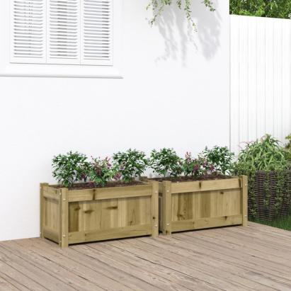 Jardiniere de gradina , 2 buc., lemn de pin impregnat GartenMobel Dekor