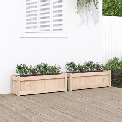 Jardiniere de grădină, 2 buc., lemn masiv de pin GartenMobel Dekor