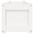 Jardinieră de grădină, alb, 90x31x31 cm, lemn masiv de pin GartenMobel Dekor