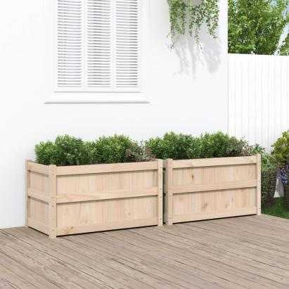 Jardiniere de grădină, 2 buc., lemn masiv de pin GartenMobel Dekor