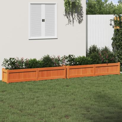 Jardiniere de grădină, 2 buc., maro ceruit, lemn masiv de pin GartenMobel Dekor
