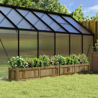 Jardiniere de gradina , 2 buc., lemn de pin impregnat GartenMobel Dekor