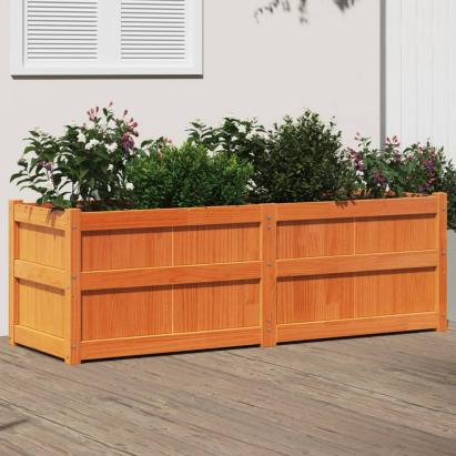 Jardinieră de grădină, maro ceruit, 150x50x50 cm lemn masiv pin GartenMobel Dekor