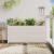Jardinieră de grădină, alb, 150x50x70 cm, lemn masiv de pin GartenMobel Dekor