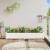 Jardinieră de grădină, alb, 180x31x31 cm, lemn masiv de pin GartenMobel Dekor