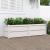 Jardinieră de grădină, alb, 180x50x50 cm, lemn masiv de pin GartenMobel Dekor