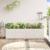 Jardinieră de grădină, alb, 180x50x50 cm, lemn masiv de pin GartenMobel Dekor