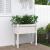 Jardinier de grădină cu picioare, alb, 70x31x70 cm, lemn masiv GartenMobel Dekor