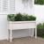 Jardinier de grădină cu picioare, alb, 110x31x70 cm, lemn masiv GartenMobel Dekor