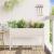 Jardinier de grădină cu picioare, alb, 110x31x70 cm, lemn masiv GartenMobel Dekor