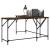 Birou, stejar fumuriu, 149x149x75 cm, lemn prelucrat GartenMobel Dekor