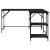 Birou, negru, 139x139x75 cm, lemn prelucrat GartenMobel Dekor