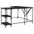 Birou, negru, 139x139x75 cm, lemn prelucrat GartenMobel Dekor