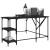 Birou, negru, 139x139x75 cm, lemn prelucrat GartenMobel Dekor