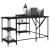 Birou, negru, 139x139x75 cm, lemn prelucrat GartenMobel Dekor