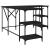 Birou, negru, 139x139x75 cm, lemn prelucrat GartenMobel Dekor