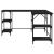 Birou, negru, 139x139x75 cm, lemn prelucrat GartenMobel Dekor