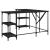 Birou, negru, 139x139x75 cm, lemn prelucrat GartenMobel Dekor