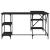 Birou, negru, 139x139x75 cm, lemn prelucrat GartenMobel Dekor