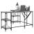 Birou, gri sonoma, 139x139x75 cm, lemn prelucrat GartenMobel Dekor