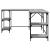 Birou, gri sonoma, 139x139x75 cm, lemn prelucrat GartenMobel Dekor