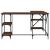Birou, stejar maro, 139x139x75 cm, lemn prelucrat GartenMobel Dekor