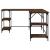 Birou, stejar maro, 139x139x75 cm, lemn prelucrat GartenMobel Dekor