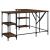 Birou, stejar maro, 139x139x75 cm, lemn prelucrat GartenMobel Dekor