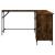 Birou, stejar afumat, 141x141x75 cm, lemn prelucrat GartenMobel Dekor
