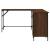 Birou, stejar maro, 141x141x75 cm, lemn prelucrat GartenMobel Dekor