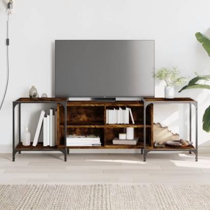 Comodă TV, stejar fumuriu, 150x37x50 cm, lemn compozit GartenMobel Dekor
