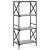 Bibliotecă cu 4 niveluri gri sonoma 59x35x132 cm lemn prelucrat GartenMobel Dekor