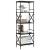 Bibliotecă cu 5 niveluri, negru, 59x35x171 cm, lemn prelucrat GartenMobel Dekor