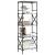 Bibliotecă cu 5 niveluri gri sonoma 59x35x171 cm lemn prelucrat GartenMobel Dekor