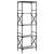 Bibliotecă cu 5 niveluri gri sonoma 59x35x171 cm lemn prelucrat GartenMobel Dekor