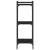 Bibliotecă cu 3 niveluri, negru, 40x30x86 cm, lemn prelucrat GartenMobel Dekor