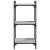 Bibliotecă cu 3 niveluri gri sonoma 40x30x86 cm, lemn prelucrat GartenMobel Dekor