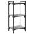 Bibliotecă cu 3 niveluri gri sonoma 40x30x86 cm, lemn prelucrat GartenMobel Dekor