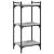 Bibliotecă cu 3 niveluri gri sonoma 40x30x86 cm, lemn prelucrat GartenMobel Dekor