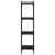 Bibliotecă cu 4 niveluri, negru, 40x30x120 cm, lemn prelucrat GartenMobel Dekor