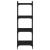 Bibliotecă cu 4 niveluri, negru, 40x30x120 cm, lemn prelucrat GartenMobel Dekor
