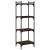 Bibliotecă 4 niveluri stejar afumat 40x30x120 cm lemn prelucrat GartenMobel Dekor