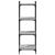 Bibliotecă cu 4 niveluri gri sonoma 40x30x120 cm lemn prelucrat GartenMobel Dekor