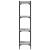 Bibliotecă cu 4 niveluri gri sonoma 40x30x120 cm lemn prelucrat GartenMobel Dekor